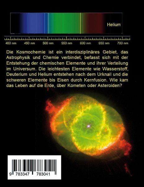 Produktbild: Kosmochemie - Geschichte der Entdeckung und Erforschung der chemischen Elemente im Kosmos zum 150. Jubil&auml;um des Periodensystems der Elemente (PSE, 186