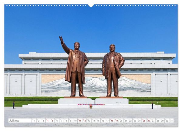 Produktbild: NORDKOREA Das Reich des Kim Jong-un (Wandkalender 2026 DIN A2 quer), CALVENDO Monatskalender
