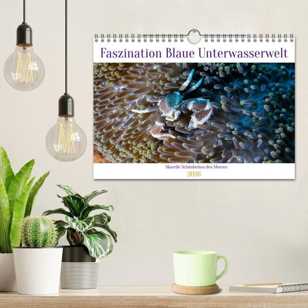 Produktbild: Faszination blaue Unterwasserwelt (Wandkalender 2026 DIN A4 quer), CALVENDO Monatskalender