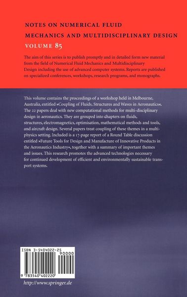 Produktbild: Coupling of Fluids, Structures and Waves in Aeronautics