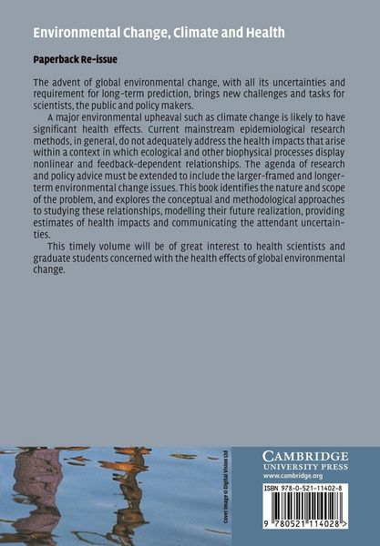Produktbild: Environmental Change, Climate and Health