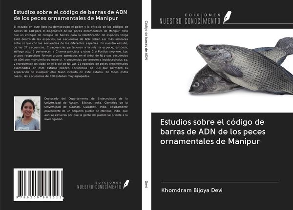Produktbild: Estudios sobre el c&oacute;digo de barras de ADN de los peces ornamentales de Manipur