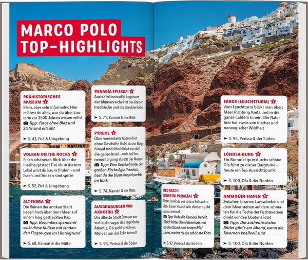 Produktbild: MARCO POLO Reisef&uuml;hrer Santorin