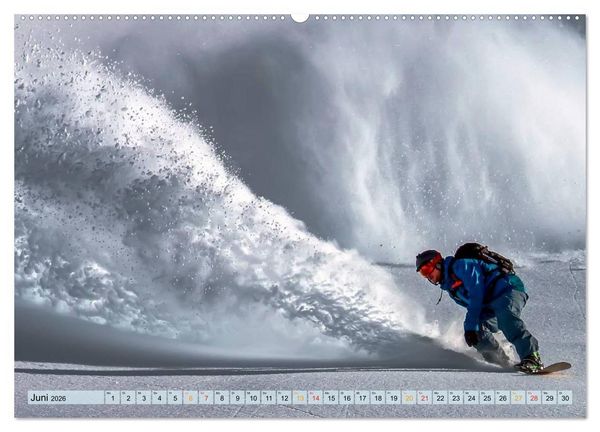 Produktbild: Snowboarden - ein St&uuml;ck Freiheit (Wandkalender 2026 DIN A2 quer), CALVENDO Monatskalender
