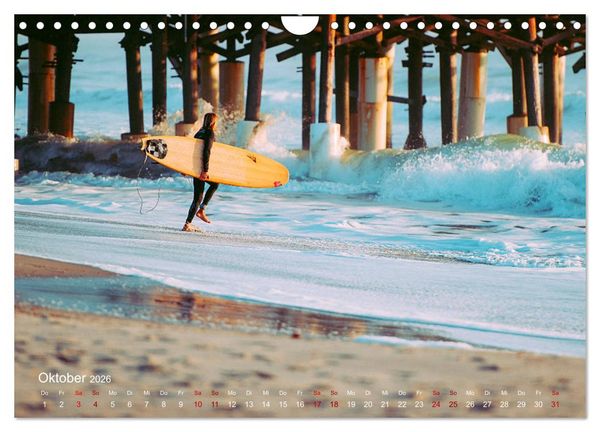 Produktbild: Surfen - die perfekte Welle (Wandkalender 2026 DIN A4 quer), CALVENDO Monatskalender