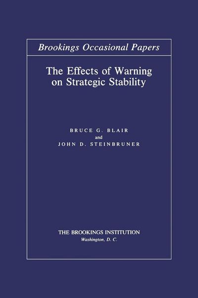 Produktbild: The Effects of Warning on Strategic Stability