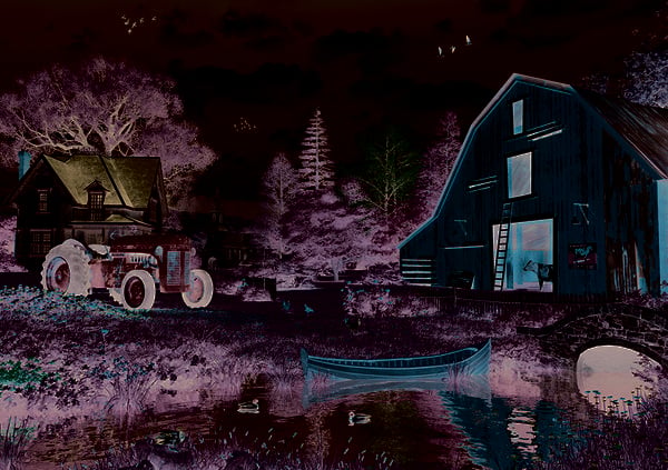 Produktbild: Puzzle in Dosen 1000 Teile - Davison D: The Red Barn by Dominic Davison