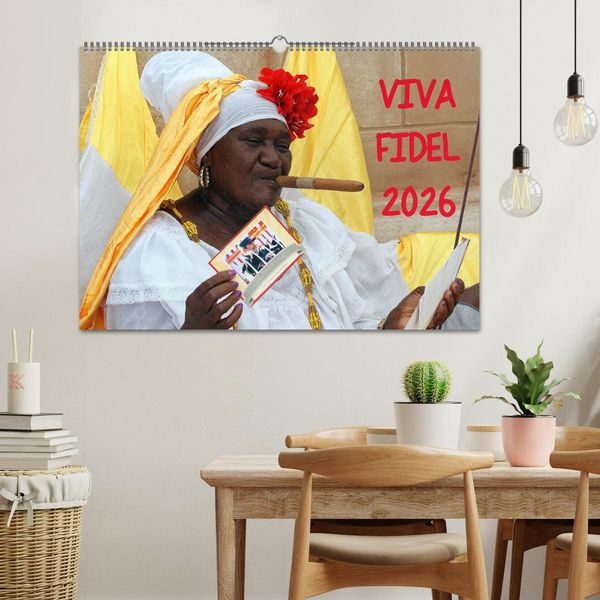 Produktbild: VIVA FIDEL 2026 (Wandkalender 2026 DIN A2 quer), CALVENDO Monatskalender