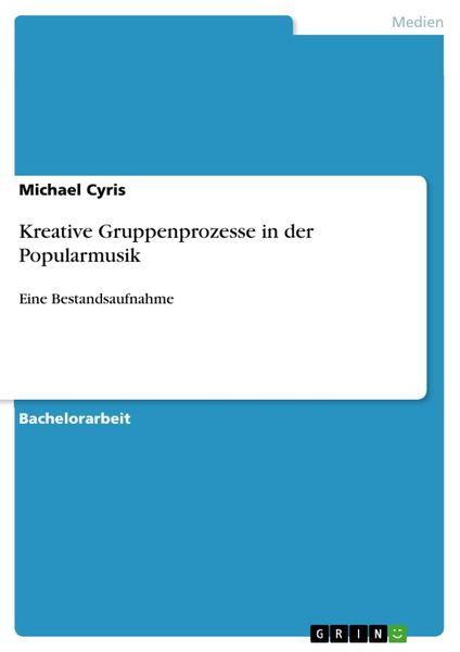 Produktbild: Kreative Gruppenprozesse in der Popularmusik