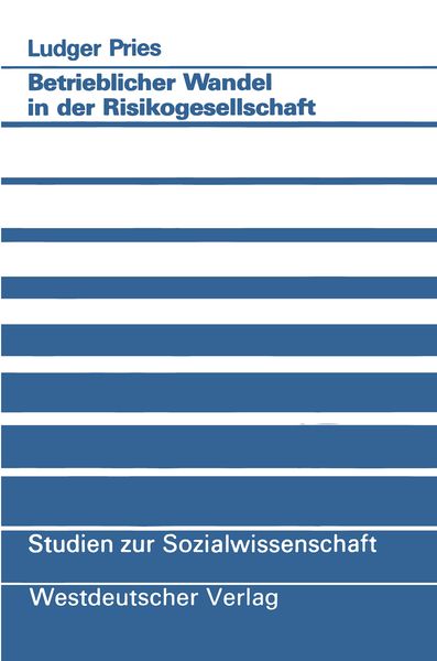 Produktbild: Betrieblicher Wandel in der Risikogesellschaft