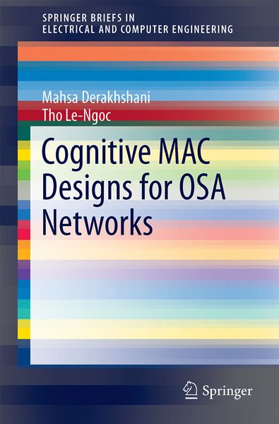 Produktbild: Cognitive MAC Designs for OSA Networks