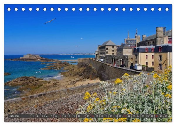 Produktbild: Saint Malo - Stadt der Korsaren (Tischkalender 2026 DIN A5 quer), CALVENDO Monatskalender