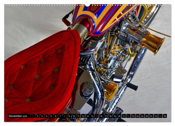 Produktbild: Harley Classic Chopper (hochwertiger Premium Wandkalender 2026 DIN A2 quer), Kunstdruck in Hochglanz