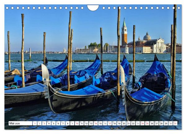 Produktbild: Venedig - Die traumhaft sch&ouml;ne Lagunenstadt (Wandkalender 2026 DIN A4 quer), CALVENDO Monatskalender