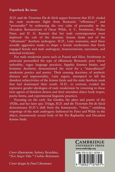 Produktbild: H. D. and the Victorian Fin de Siecle