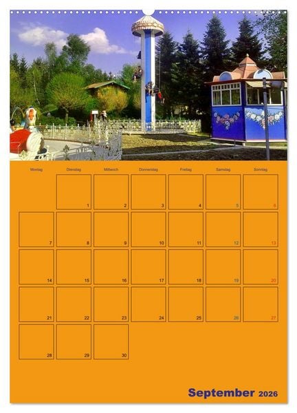 Produktbild: Freizeitparkmomente / Planer (hochwertiger Premium Wandkalender 2026 DIN A2 hoch), Kunstdruck in Hochglanz