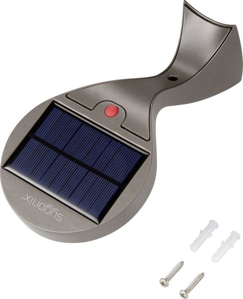 Produktbild: Sygonix SY-4673532 Solar-Außenwandleuchte mit Bewegungsmelder LED LED fest eingebaut 10 W Grau (matt)