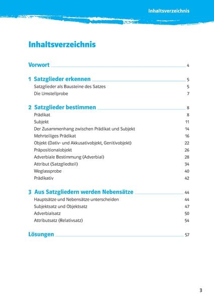 Produktbild: 10-Minuten-Training Deutsch Grammatik Satzglieder bestimmen 5.-7. Klasse