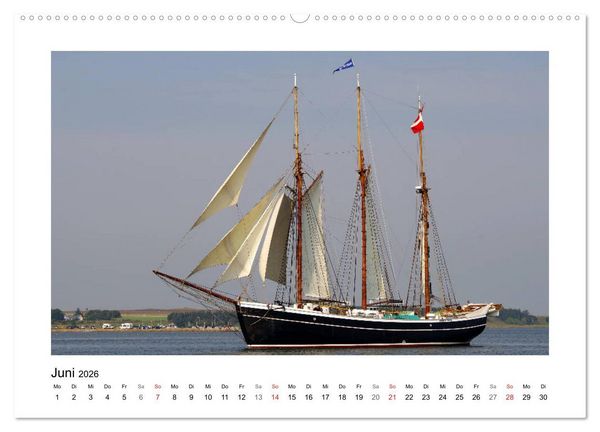 Produktbild: Segelschiffe auf dem Limfjord (Wandkalender 2026 DIN A2 quer), CALVENDO Monatskalender
