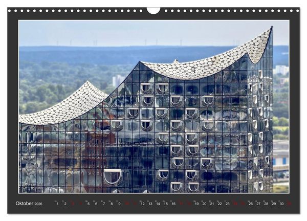 Produktbild: Wahrzeichen Elbphilharmonie (Wandkalender 2026 DIN A3 quer), CALVENDO Monatskalender