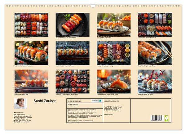Produktbild: Sushi Zauber (Wandkalender 2026 DIN A2 quer), CALVENDO Monatskalender