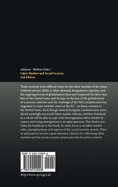 Produktbild: Labor Markets and Social Security