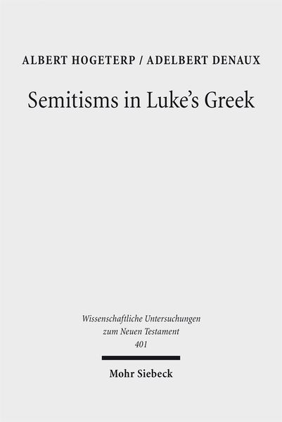 Produktbild: Semitisms in Luke's Greek