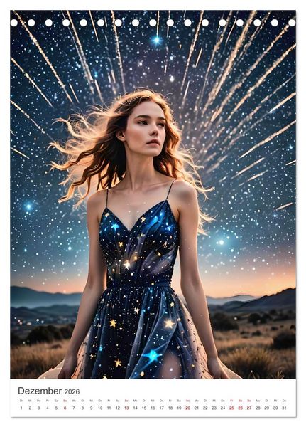 Produktbild: Elemental Elegance - Mode inspiriert von den Kr&auml;ften der Natur (Tischkalender 2026 DIN A5 hoch), CALVENDO Monatskalender