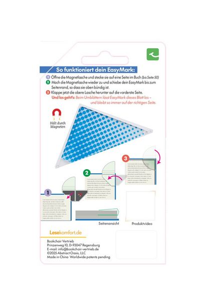 Produktbild: Easymark Blue Dots - Dein smartes Magnet-Lesezeichen