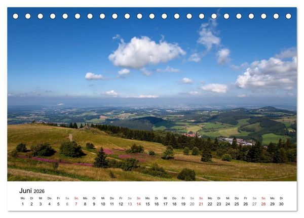 Produktbild: Die Rh&ouml;n (Tischkalender 2026 DIN A5 quer), CALVENDO Monatskalender