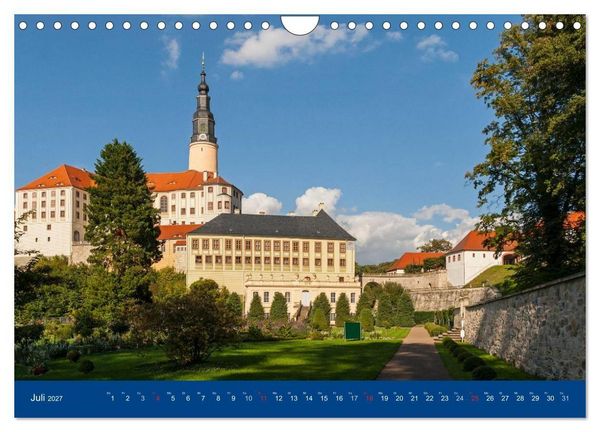 Produktbild: Sachsens Schl&ouml;sser und Burgen (Wandkalender 2027 DIN A4 quer), CALVENDO Monatskalender