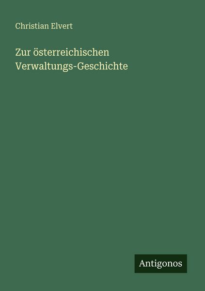 Produktbild: Zur &ouml;sterreichischen Verwaltungs-Geschichte