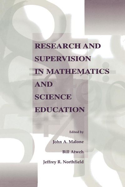 Produktbild: Research and Supervision in Mathematics and Science Education