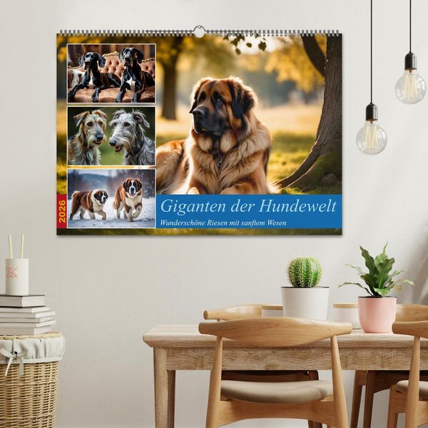 Produktbild: Giganten der Hundwelt (Wandkalender 2026 DIN A2 quer), CALVENDO Monatskalender