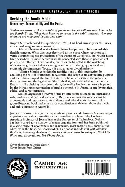Produktbild: Reviving the Fourth Estate