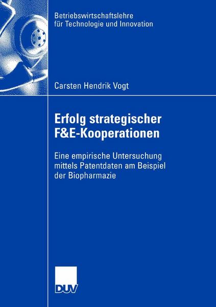 Produktbild: Erfolg strategischer F&E-Kooperationen