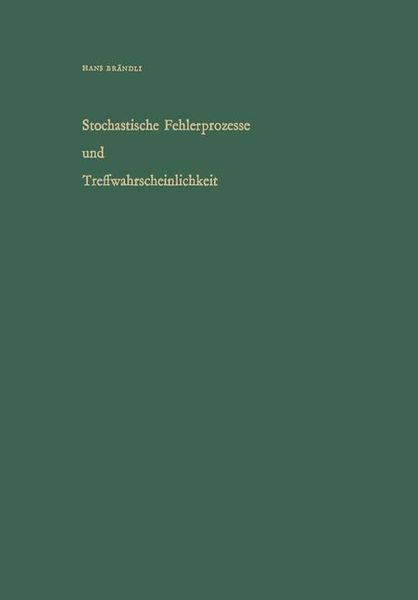 Produktbild: Stochastische Fehlerprozesse und Treffwahrscheinlichkeit