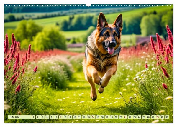 Produktbild: Deutscher Sch&auml;ferhund - Inbegriff der Treue (Wandkalender 2026 DIN A2 quer), CALVENDO Monatskalender