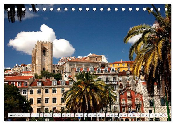 Produktbild: Portugal (Tischkalender 2026 DIN A5 quer), CALVENDO Monatskalender