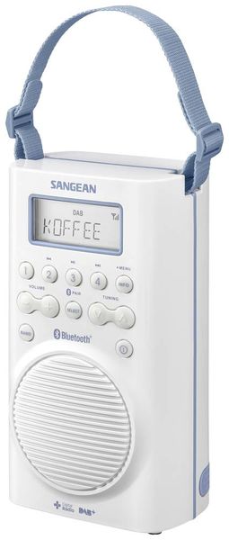 Produktbild: Sangean H205 Badradio DAB+, UKW Bluetooth&reg; wasserdicht Wei&szlig;