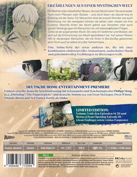 Produktbild: Mushi-Shi - Volume 3 LTD. - Mit Fanposter