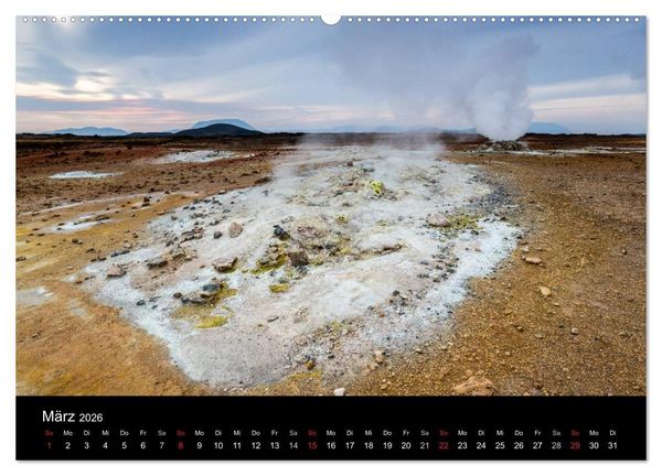 Produktbild: Island - einzigartige Landschaften (hochwertiger Premium Wandkalender 2026 DIN A2 quer), Kunstdruck in Hochglanz
