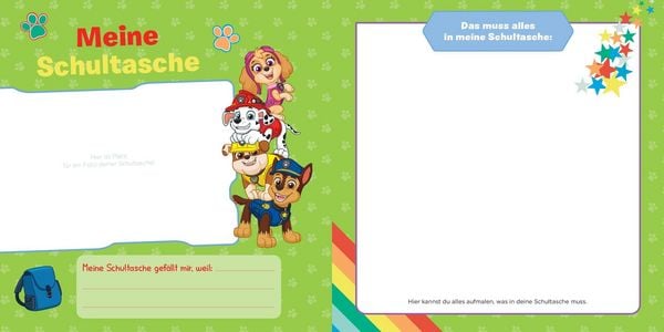 Produktbild: Paw Patrol: Ab heute bin ich Schulkind! Mein Erinnerungsalbum zum Schulanfang