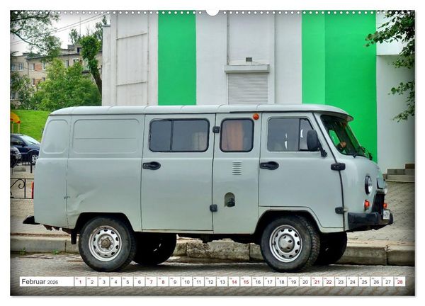 Produktbild: 60 Jahre Buchanka - Der Kult-Transporter der UdSSR UAZ-452 (Wandkalender 2026 DIN A2 quer), CALVENDO Monatskalender