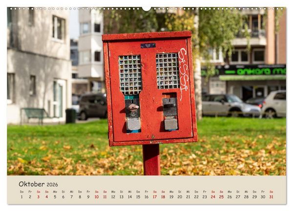 Produktbild: Kaugummiautomaten (hochwertiger Premium Wandkalender 2026 DIN A2 quer), Kunstdruck in Hochglanz