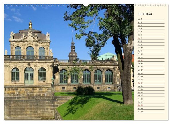 Produktbild: Dresden - Wundersch&ouml;nes Elbflorenz (Wandkalender 2026 DIN A2 quer), CALVENDO Monatskalender