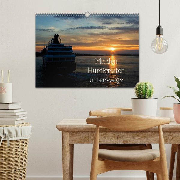 Produktbild: Mit den Hurtigruten unterwegs (Wandkalender 2026 DIN A3 quer), CALVENDO Monatskalender