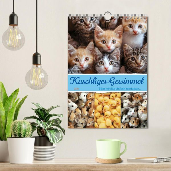 Produktbild: Kuschliges Gewimmel (Wandkalender 2026 DIN A4 hoch), CALVENDO Monatskalender