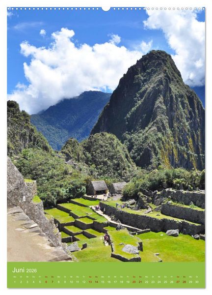 Produktbild: Erlebe mit mir Machu Picchu (hochwertiger Premium Wandkalender 2026 DIN A2 hoch), Kunstdruck in Hochglanz