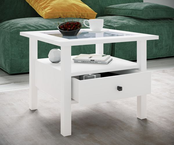 Produktbild: Holz Sofatisch Couchtisch Schublade Lingis M